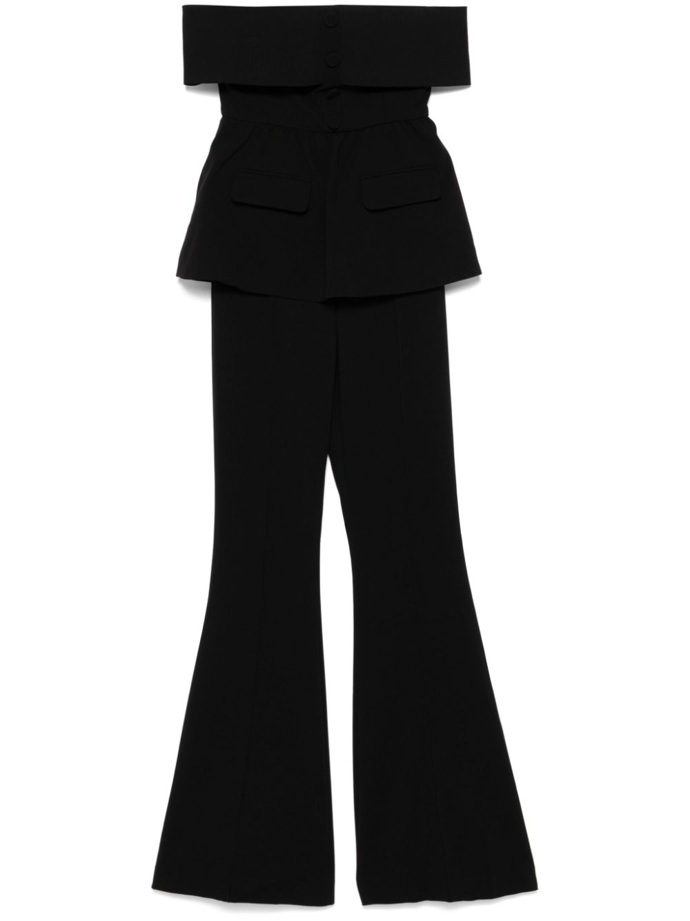 One-piece jumpsuit with open shoulders