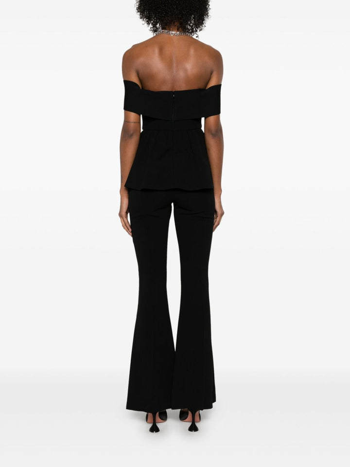 One-piece jumpsuit with open shoulders