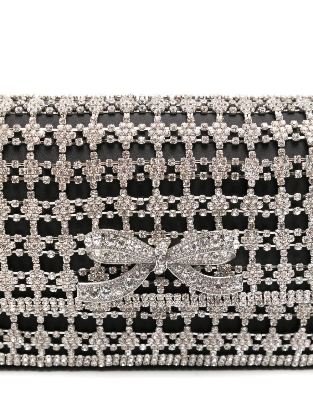 Shoulder bag with rhinestones