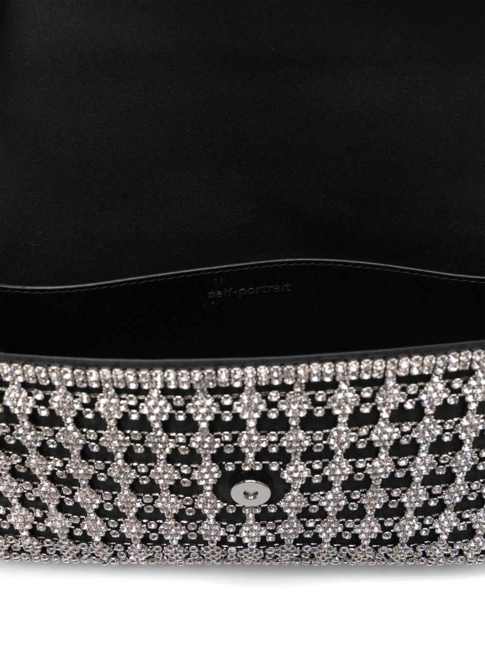 Shoulder bag with rhinestones