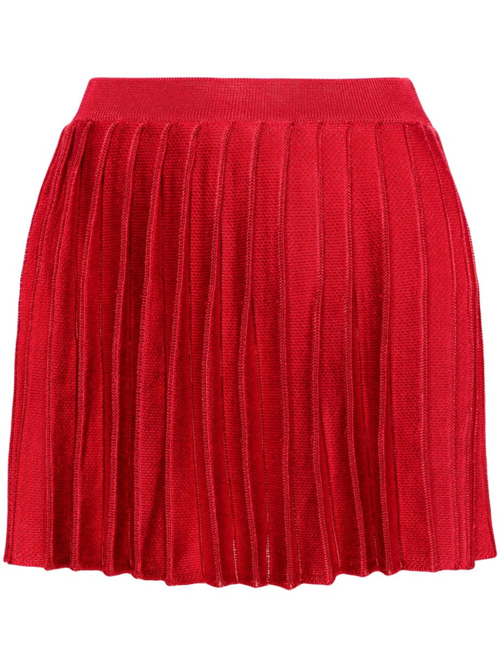 Pleated mini skirt