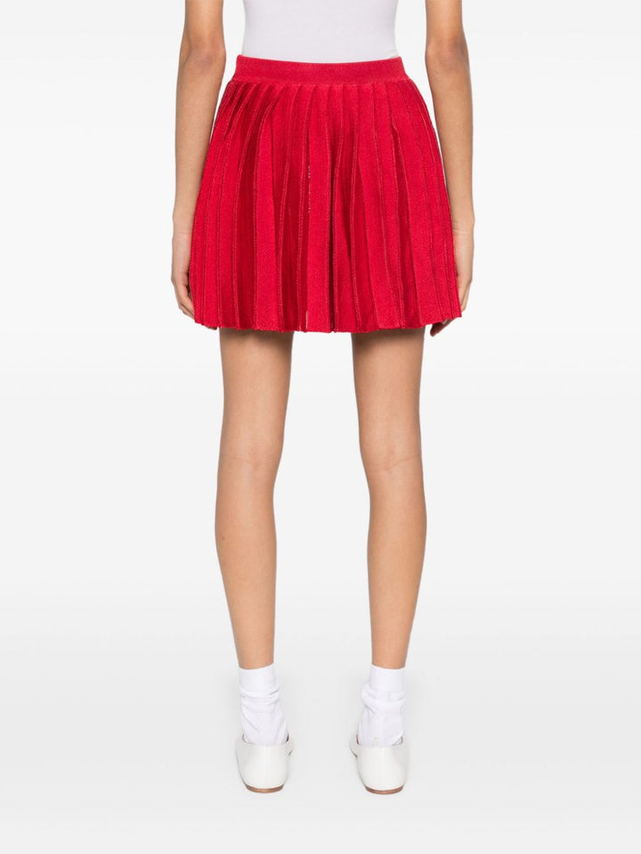 Pleated mini skirt