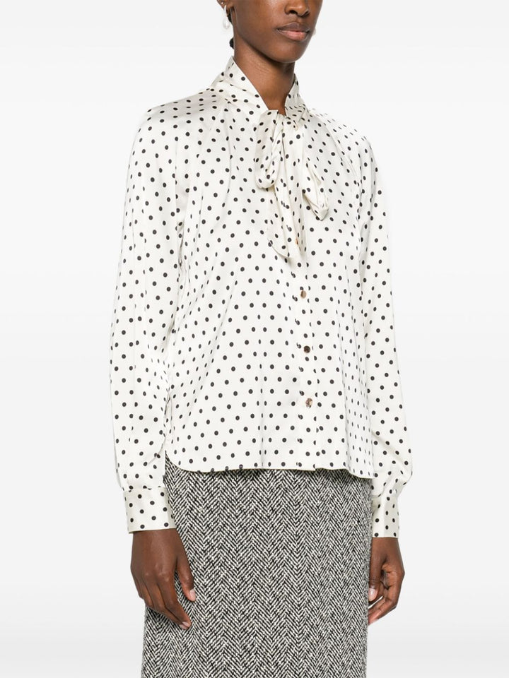 Polka dot blouse