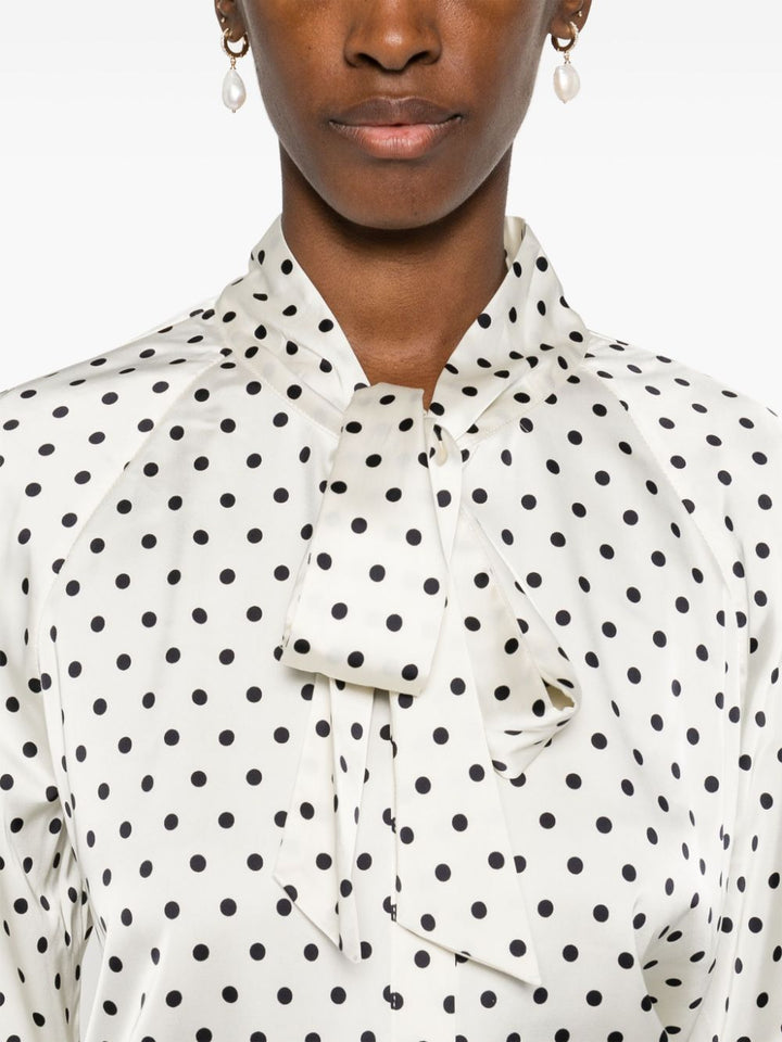 Polka dot blouse