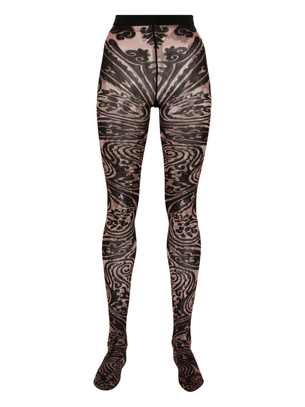 Wolford x ETRO Jacquard Body Tattoo tights