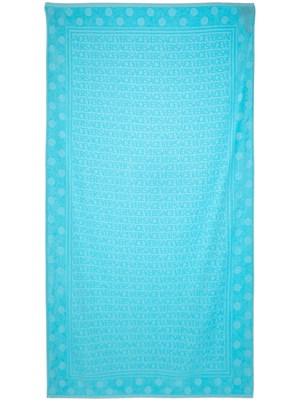 Towel with jacquard logo