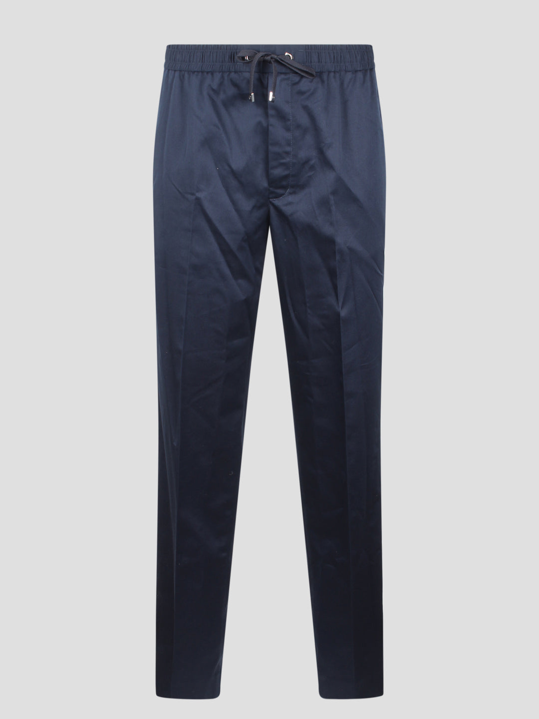 Cotton crêpe jogging trousers