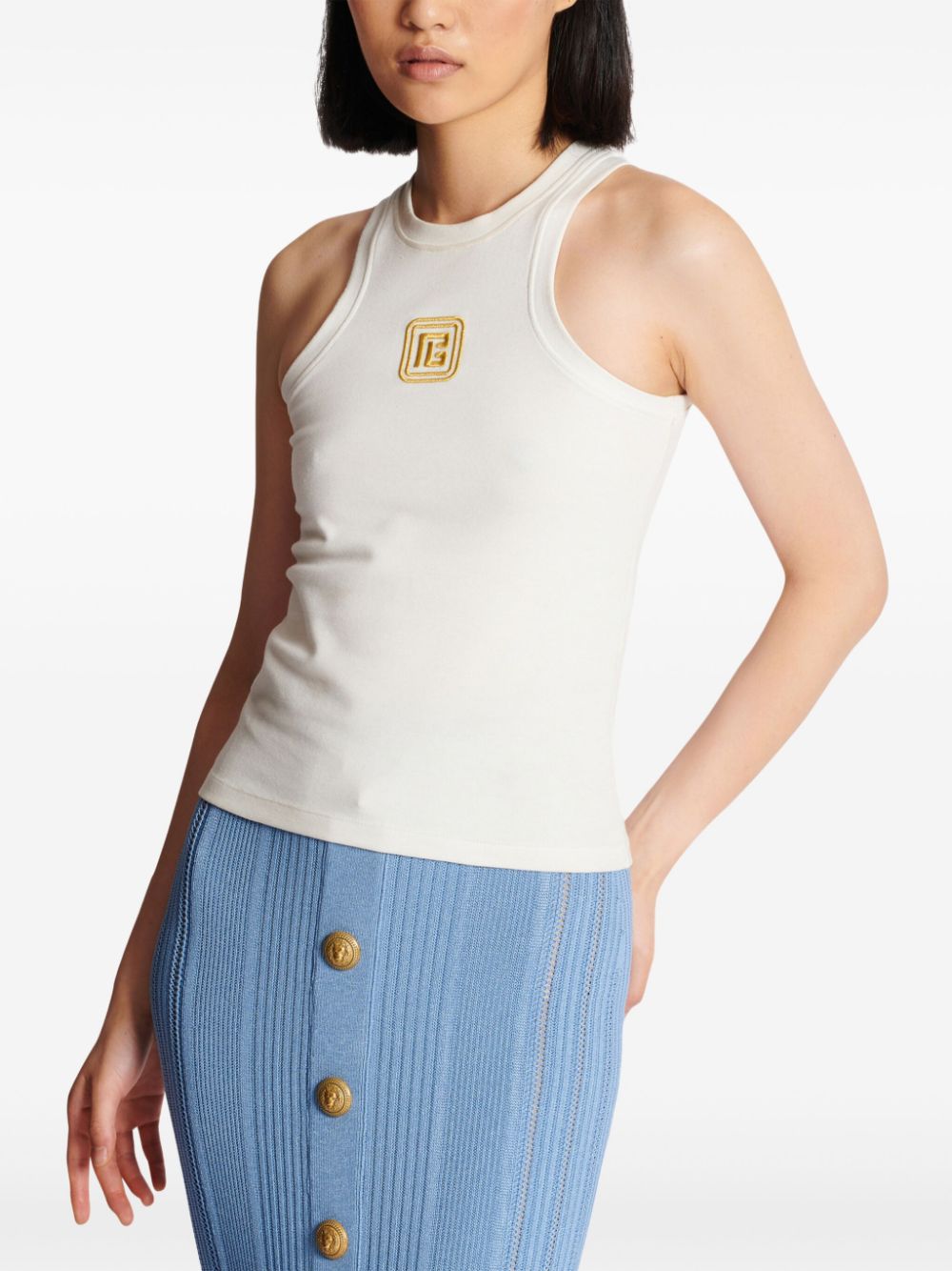 Tank top with PB embroidery