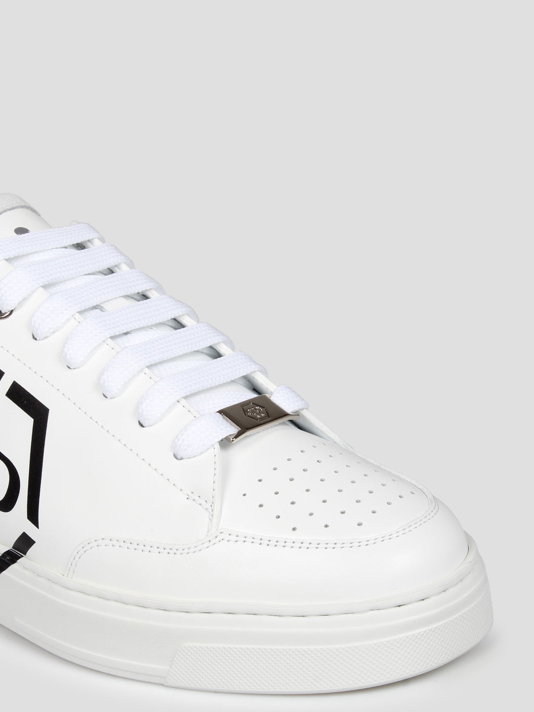 Hexagon lo-top leather sneakers