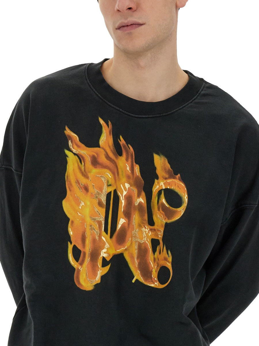 Palm Angels Sweatshirts - Black | Wanan Luxury