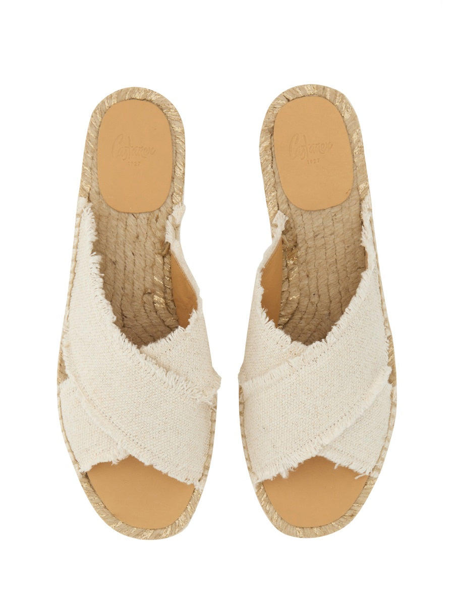 Castañer Flat Shoes - White | Wanan Luxury