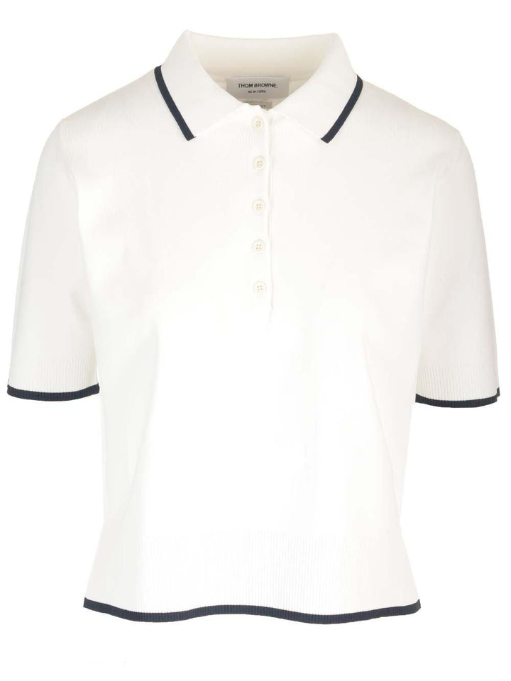 Boxy Fit Polo Shirt White