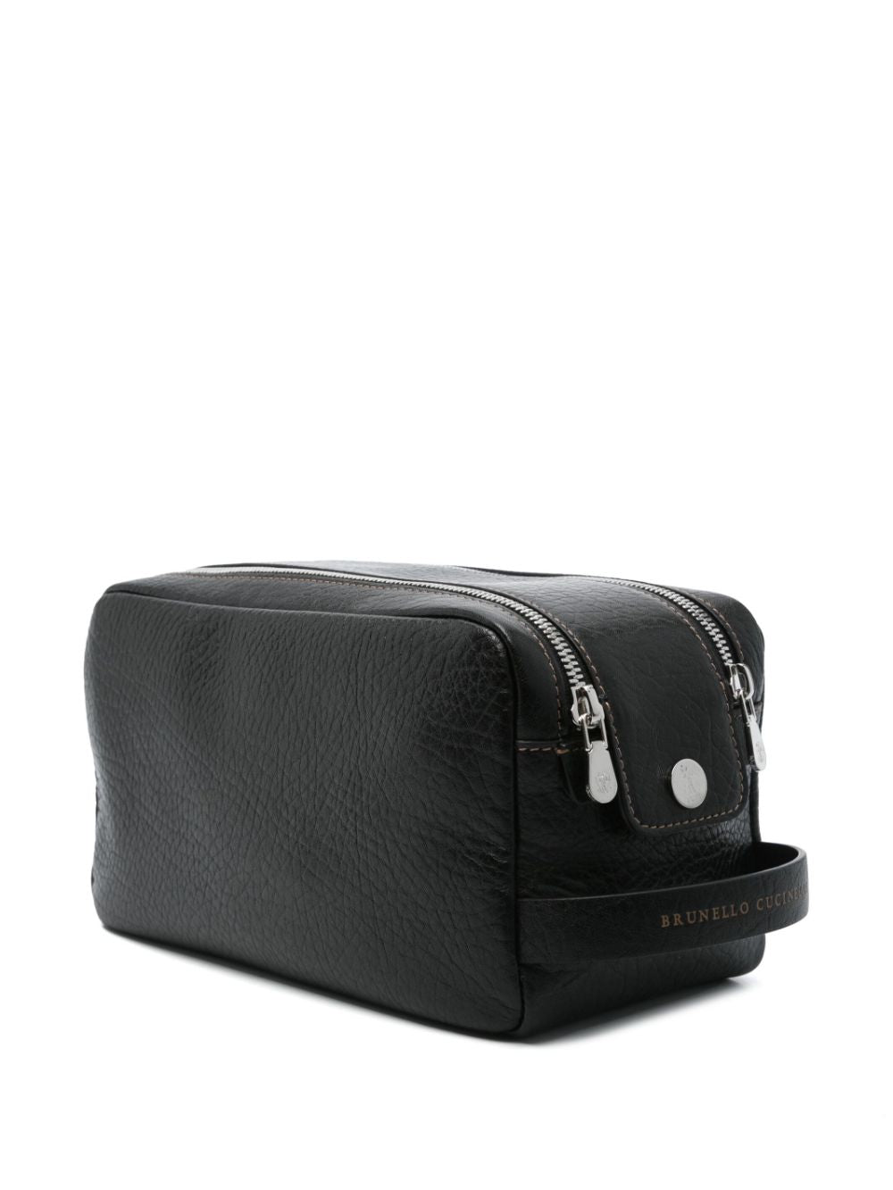 Leather toiletry bag