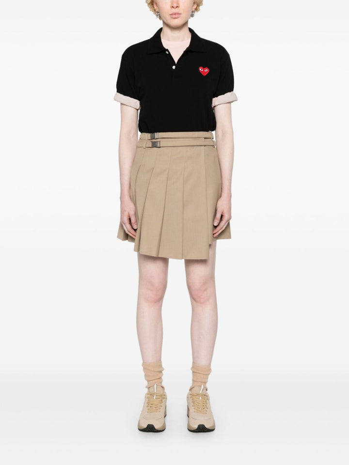 Polo shirt with patch