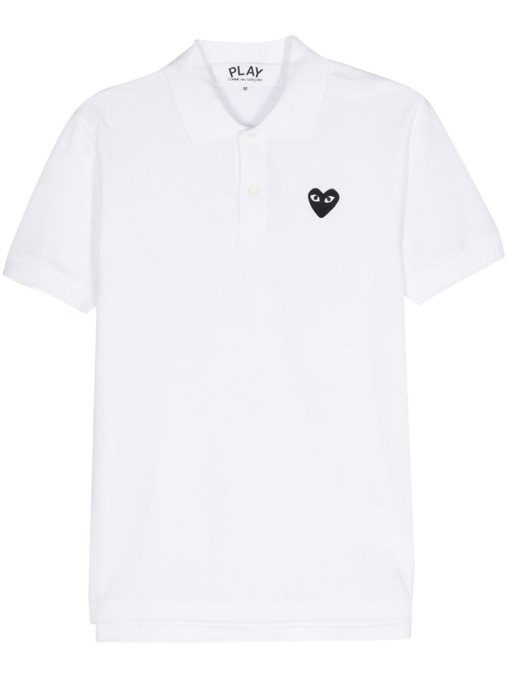 Polo shirt with patch