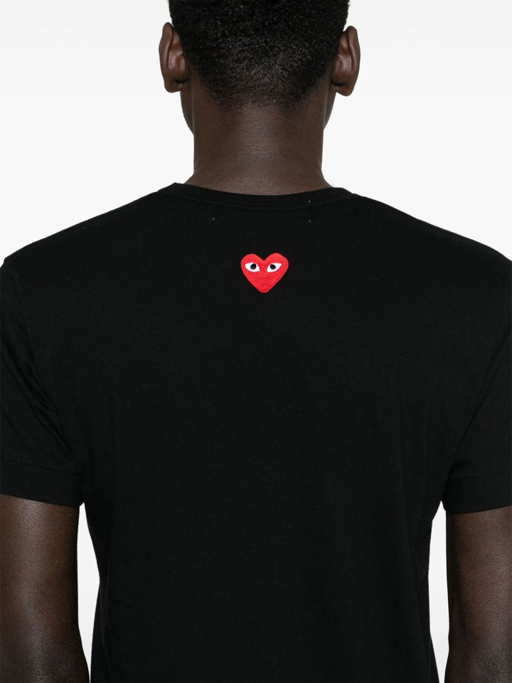 T-shirt with heart application