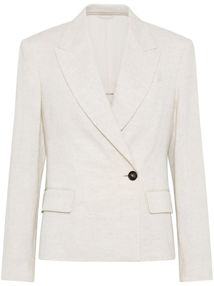 Blazer embellished with jewellery