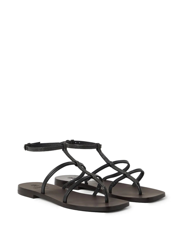 Brunello Cucinelli Sandals - Black | 428443b133e356124707442949ec593003d02e32