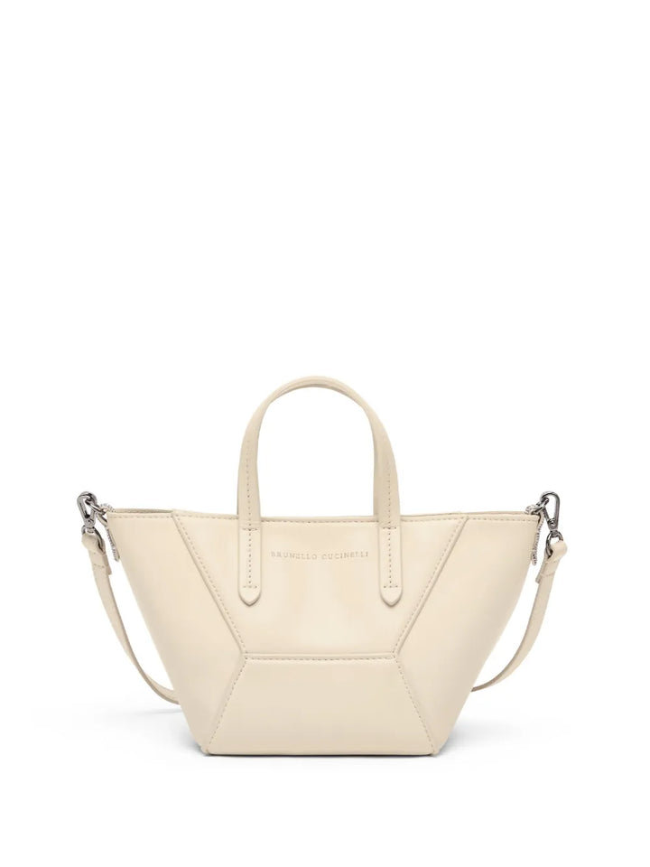 Brunello Cucinelli Handbag - Nude & Neutrals | 03863ff06aa4c869db6f3b372aa916b425bd345e