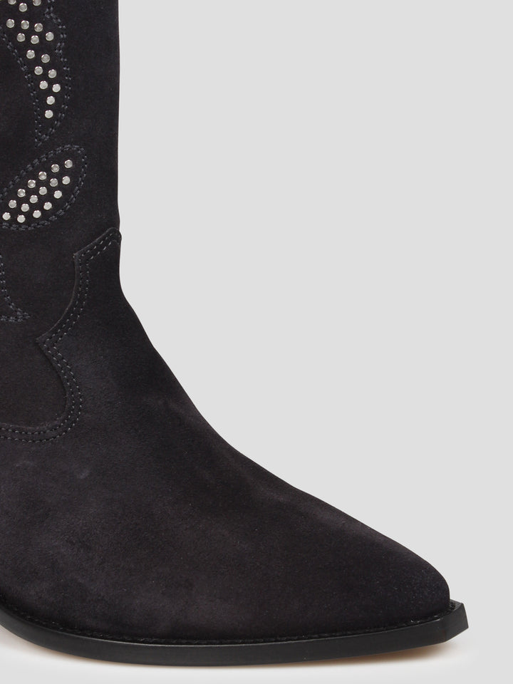 Mini studs ankle boots