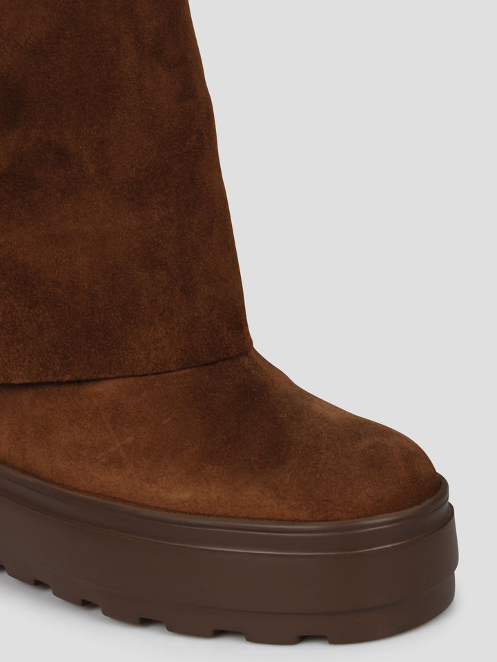 New double face suede boots