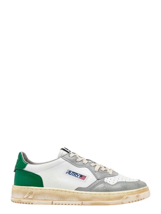 Medalist Low Super Vintage Sneakers Color White Green And Gray
