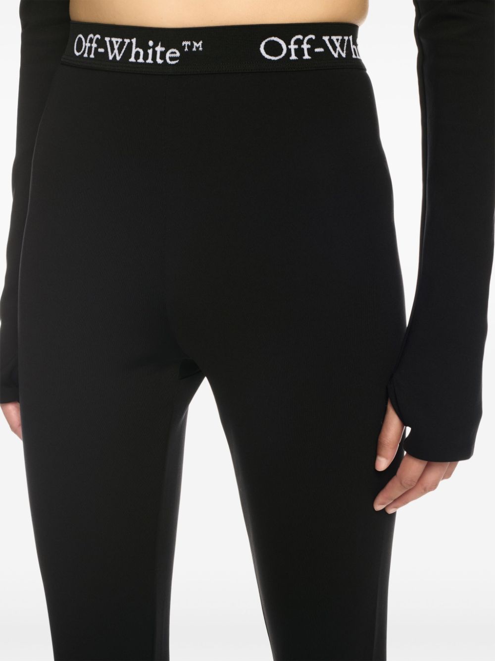 Leggings with logo band