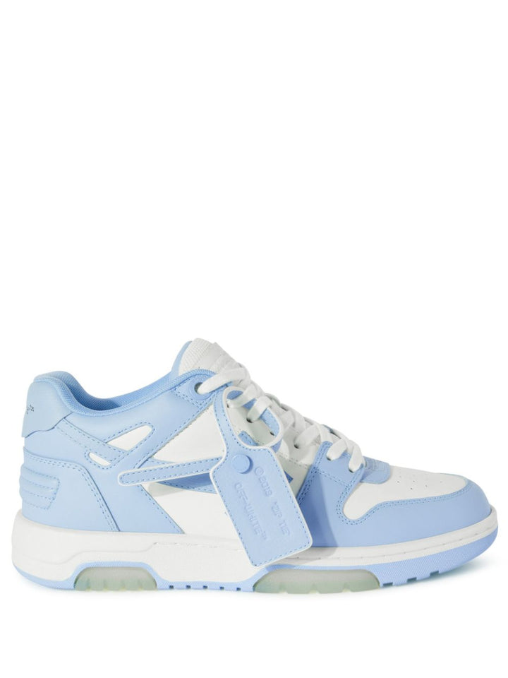 OUT OF OFFICE WHITE/LIGHT BLUE SNEAKERS