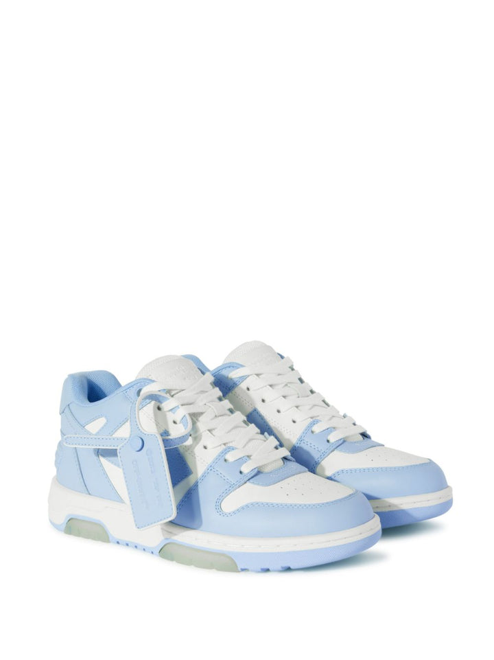 OUT OF OFFICE WHITE/LIGHT BLUE SNEAKERS