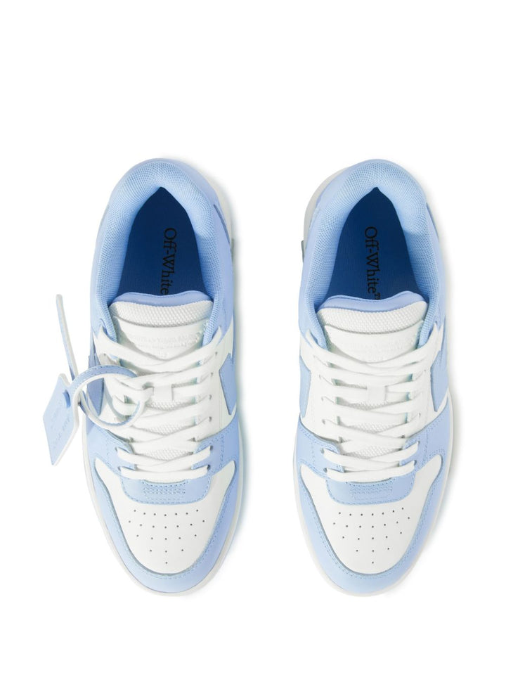 OUT OF OFFICE WHITE/LIGHT BLUE SNEAKERS