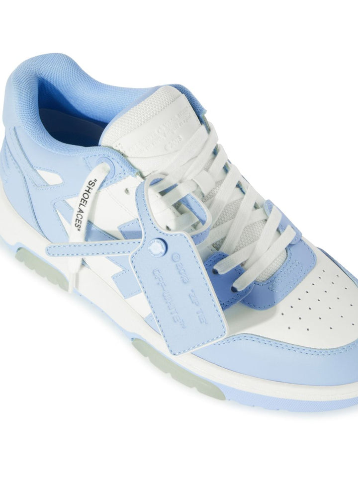 OUT OF OFFICE WHITE/LIGHT BLUE SNEAKERS