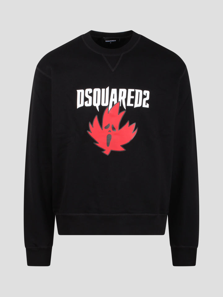 Horror maple leaf sweatshirt