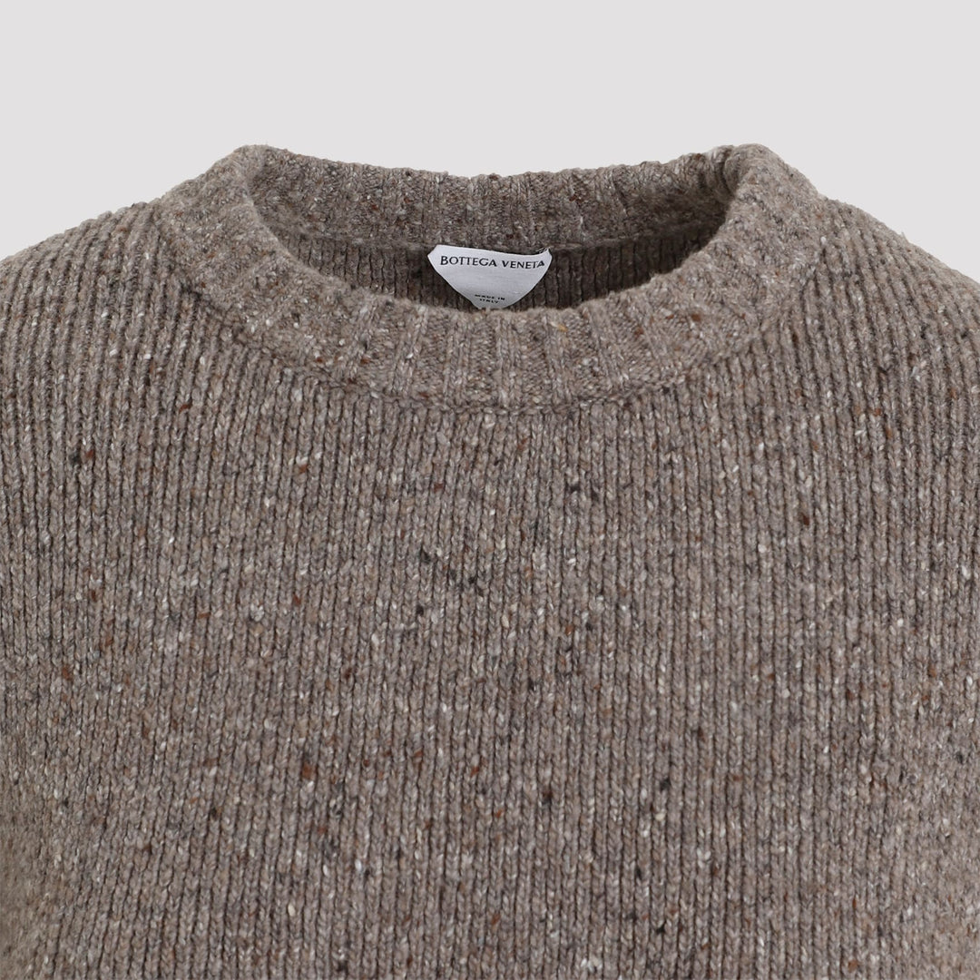 Medium Weight Wool Tailored Sweater Knitwear Beige