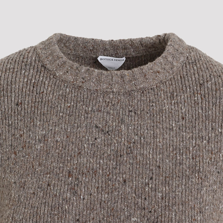 Medium Weight Wool Tailored Sweater Knitwear Beige