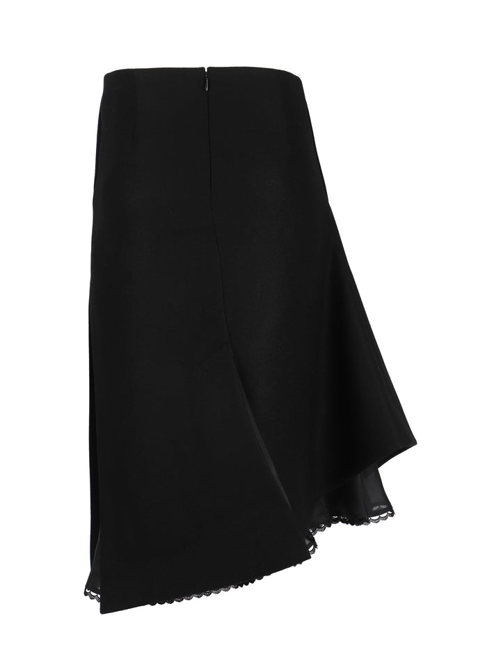 WOOL MELTON SKIRT