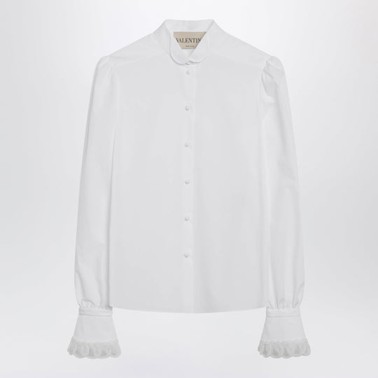 White Cotton Poplin Shirt