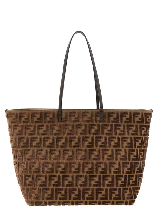 Roll Large Tote Bag Brown