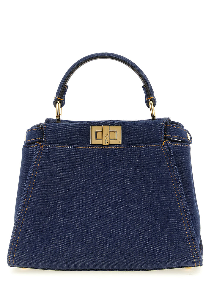 Fendi Peekaboo Hand Bags - Blue | 5c671a55faa0a41c608f25b21d4ac4f4ebaa21c7