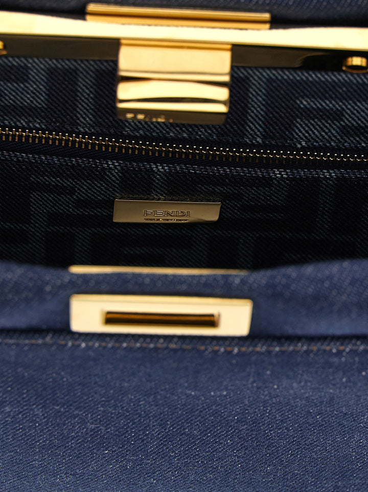 Fendi Peekaboo Hand Bags - Blue | 3a8fa18533cc891202b870c703c08c88643b1148