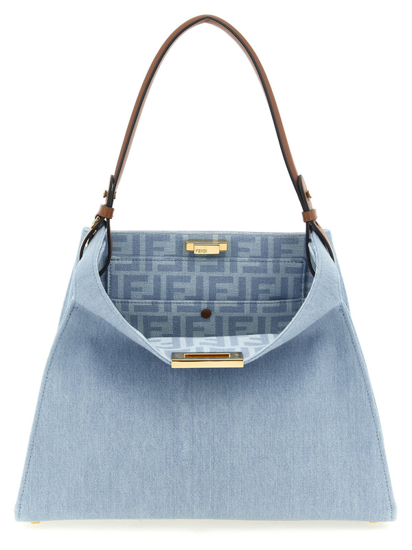 Fendi Way Hand Bags Light Blue
