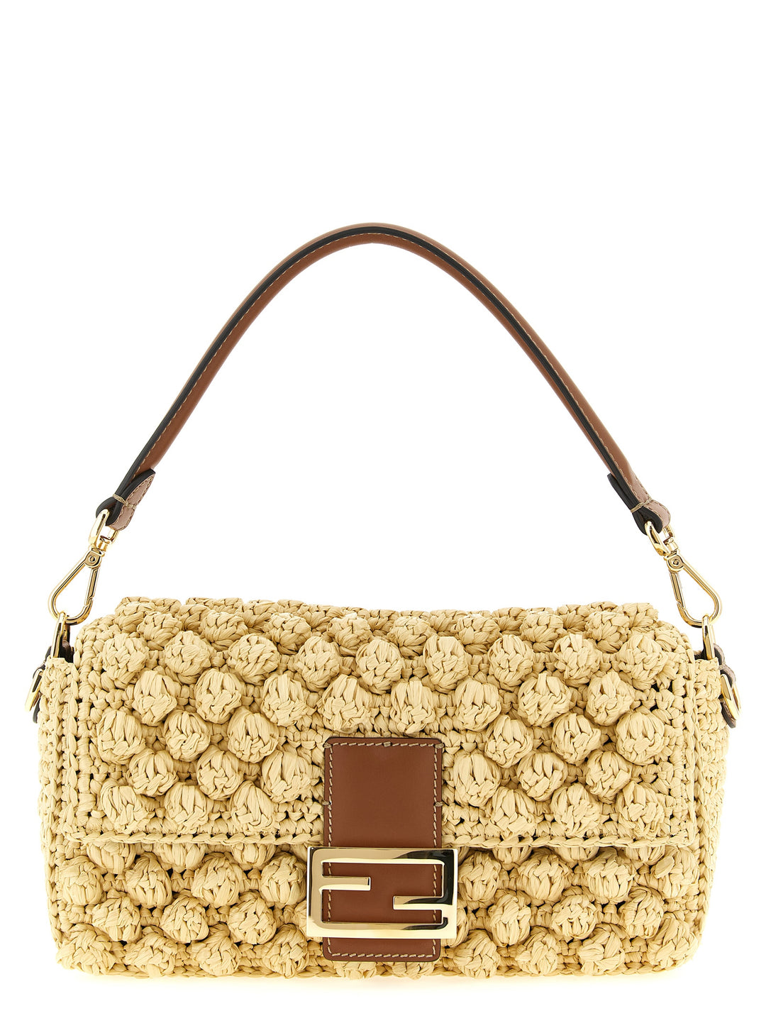 Fendi Baguette® Shoulder Bags - Beige | a6ad188942d5d4972992b29616d8553e8cd088ef