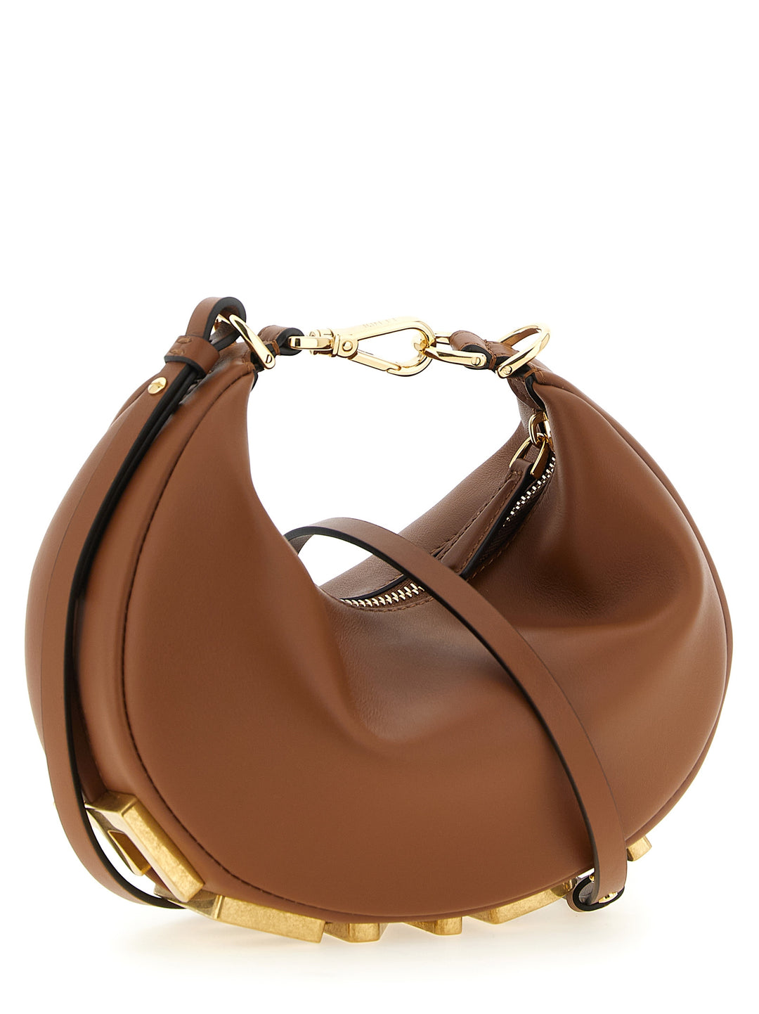 Fendi Fendigraphy Hand Bags - Brown | 49eed9efcb84f541309271f989a36fce204fcb0f