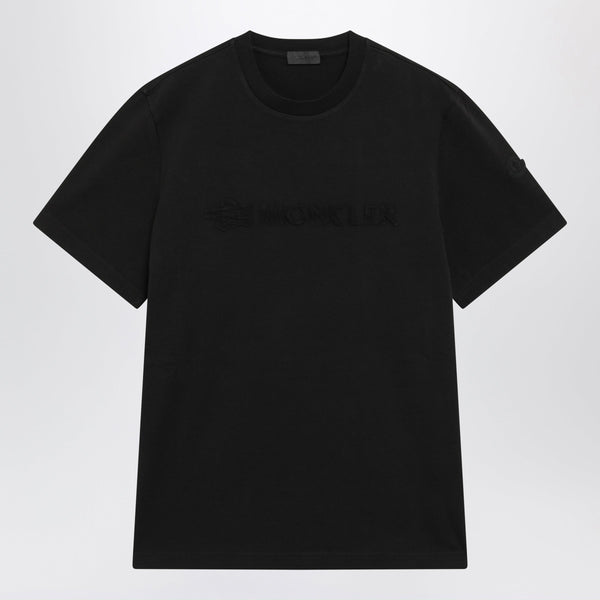 Black Cotton Jersey Logo T-Shirt