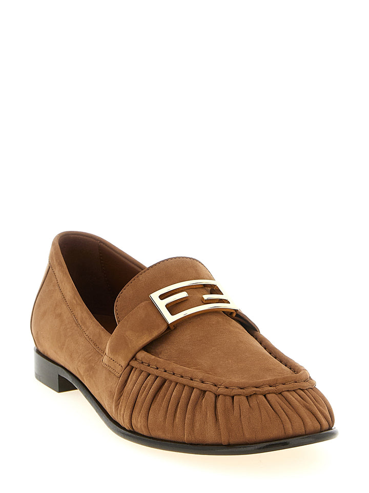 Fendi Baguette Loafers - Brown | e983347748e19a750f6ef51f24d3ce905377648c