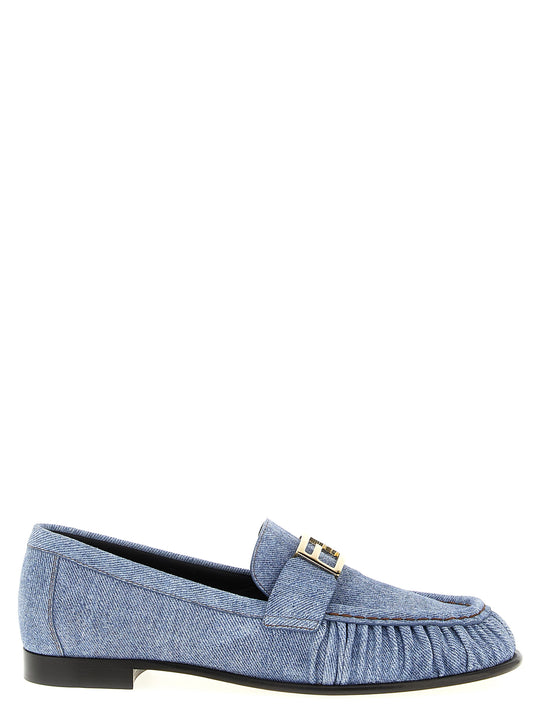 Baguette Loafers Light Blue