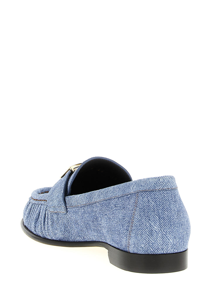 Fendi Baguette Loafers - Light Blue | 810cca2d53073db9022e7dbeda0da639528b5158