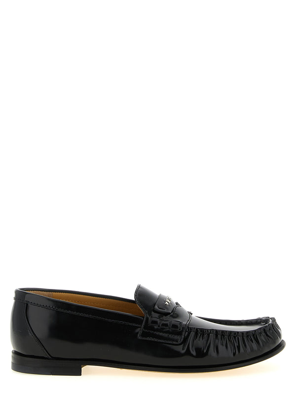 Fendi Scrunch Loafers Black