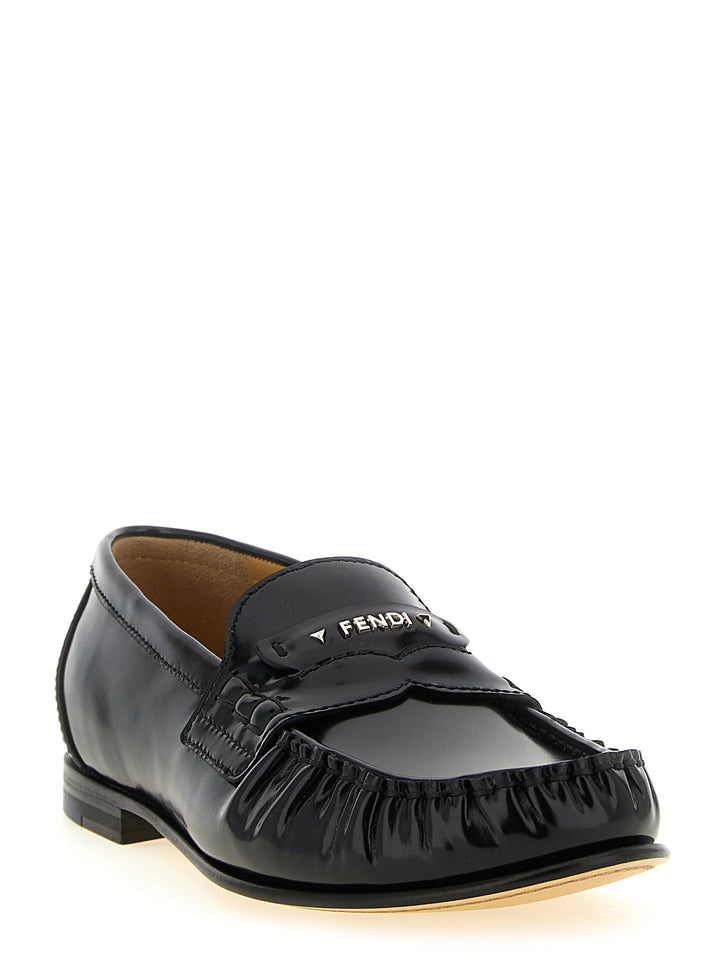 Fendi Fendi Scrunch Loafers - Black | 3edd0a48c7e71639f1a4dcdfbfdf973e6577d167