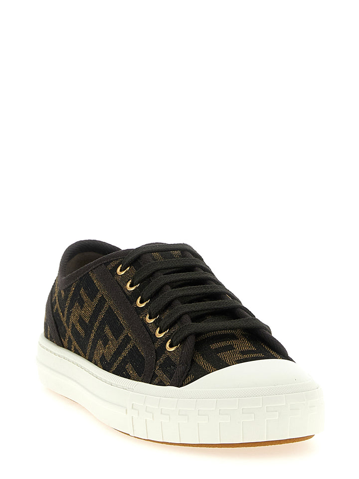 Fendi Domino Sneakers - Black | d651b95016004113a6871b67110ebe3aacbf21df