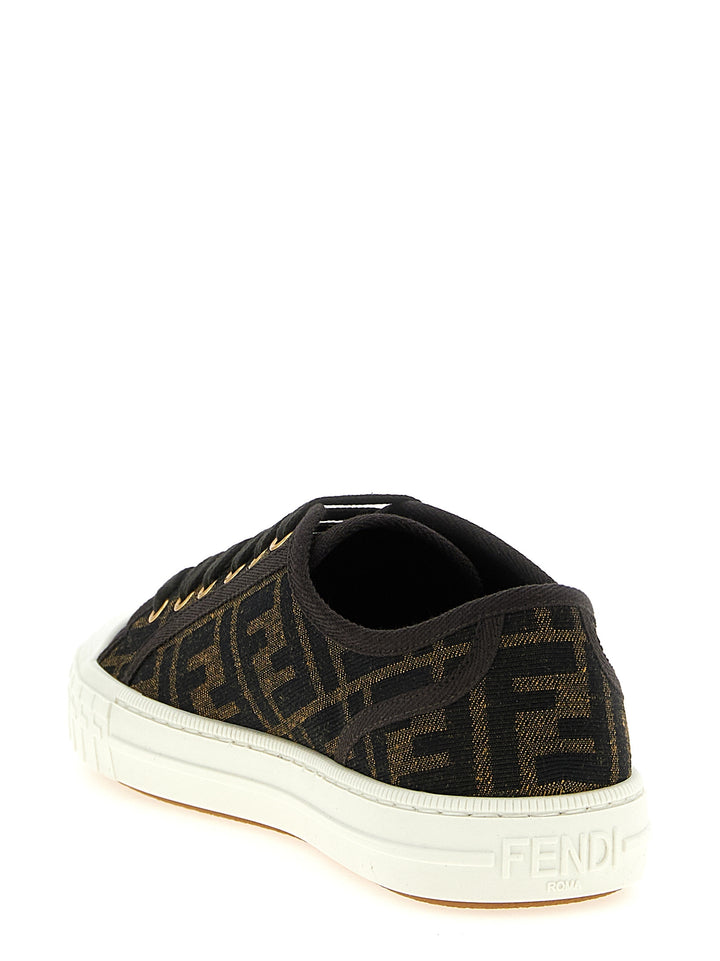Fendi Domino Sneakers - Black | 846c017c1e63b09922c8d5b896f4ccf78fab981e
